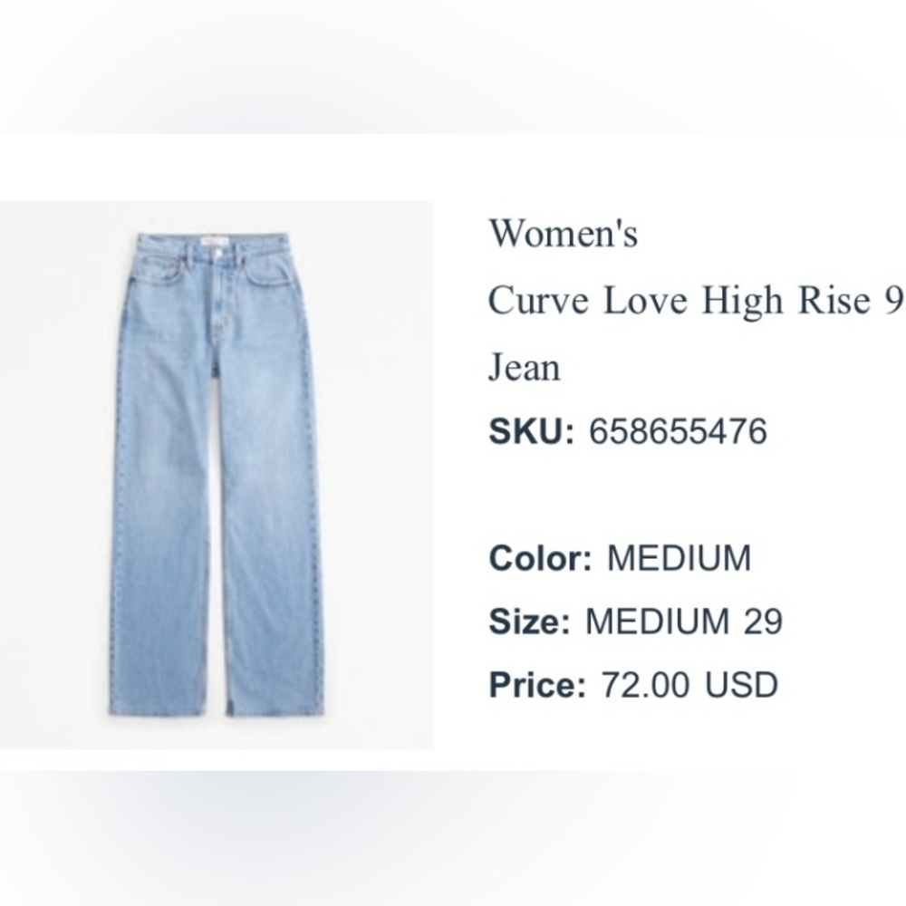Women's Curve Love High Rise Jeans - Medium Blue